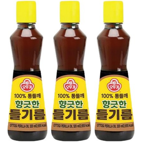 오뚜기 향긋한 들기름 320ml (3개)_이미지