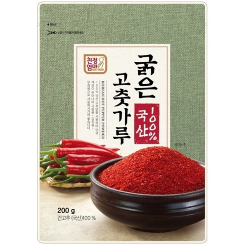  한생 친정엄마 굵은 고춧가루 200g [1개]