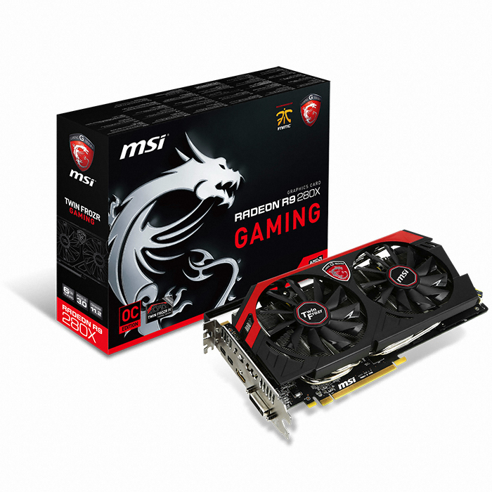 MSI 라데온 R9 280X OC D5 6GB 트윈 프로져 4 게이밍 대원씨티에스_이미지