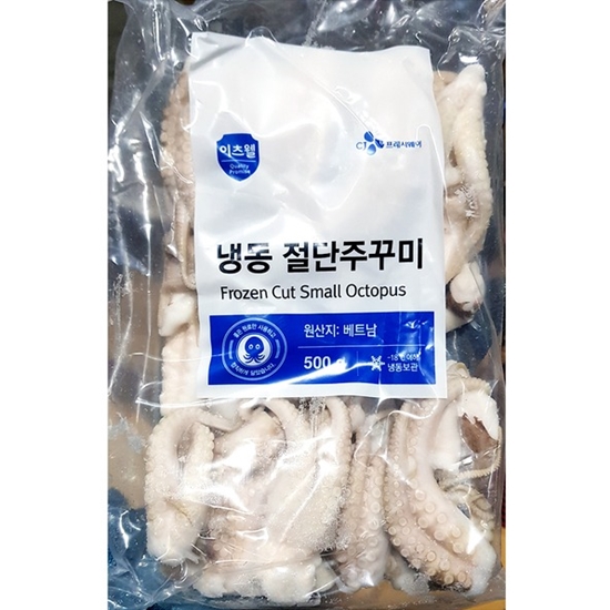 CJ프레시웨이 이츠웰 냉동 절단 주꾸미 L 500g이미지입니다. 누르면 해당 게시물로 새창이동합니다.