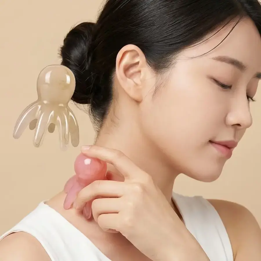 문어 괄사 두피마사지 안마기