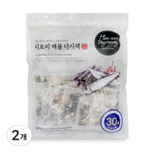 디포리 해물다시팩 540g 2개