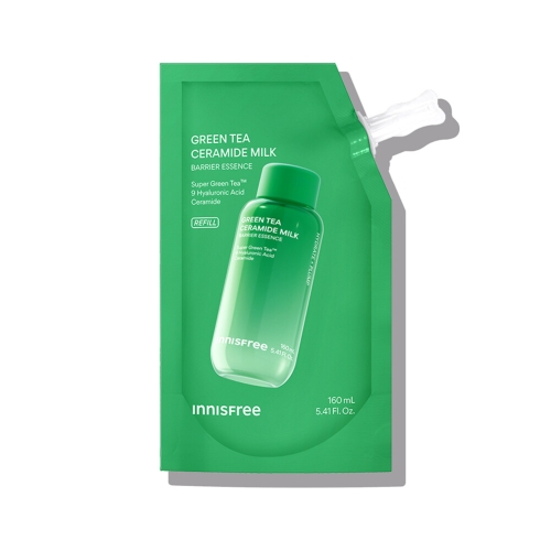 이니스프리 그린티 세라마이드 밀크 에센스 160ml (리필1개)_이미지
