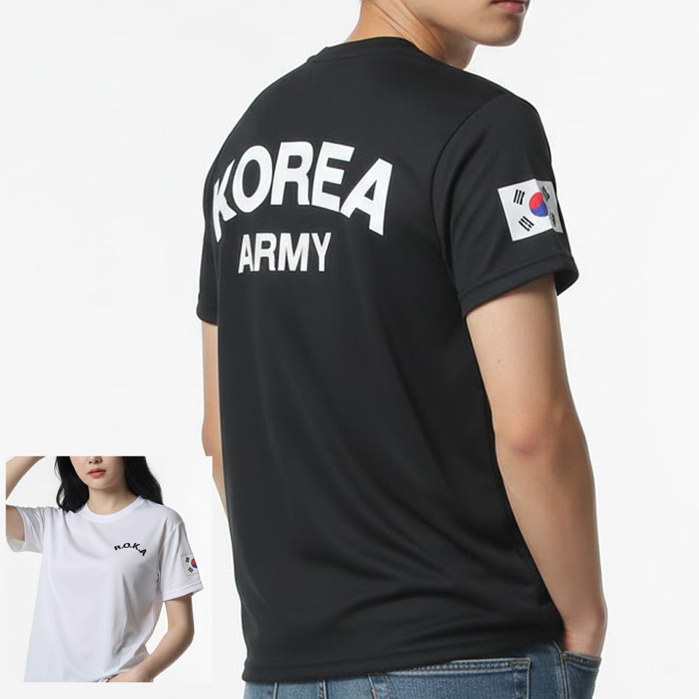 아미 로카티 ROKA 반팔티 국내생산100% 군인 군대티셔츠 다 KOREA ARMY 단체 반티 육군 dew+6133ju 본상품선택 로카반팔티-화이트_L 본상품선택_이미지