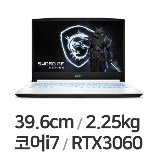 MSI GF시리즈 Sword GF66 A12UE 화이트 WIN11 64GB램 (SSD 512GB)_이미지