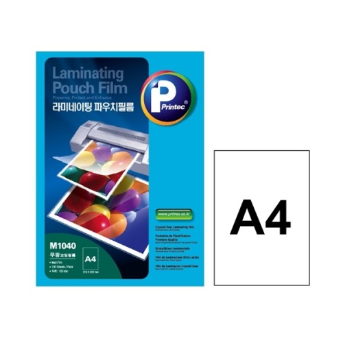 프린텍 기계코팅필름 M1040 A4 100mic (100매)_이미지