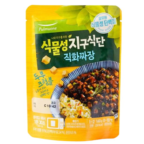 풀무원 두부 크럼블 덮밥소스 직화짜장 160g (1개)