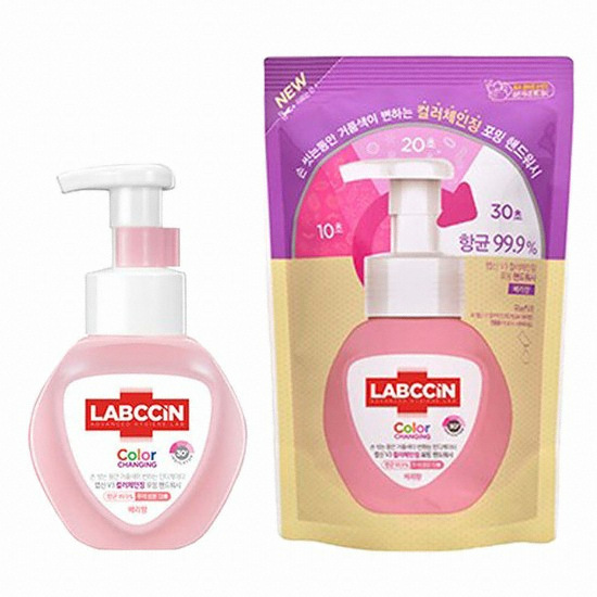 랩신 컬러체인징 핸드워시 250ml 1개+리필 200ml 3개 (1개)_이미지