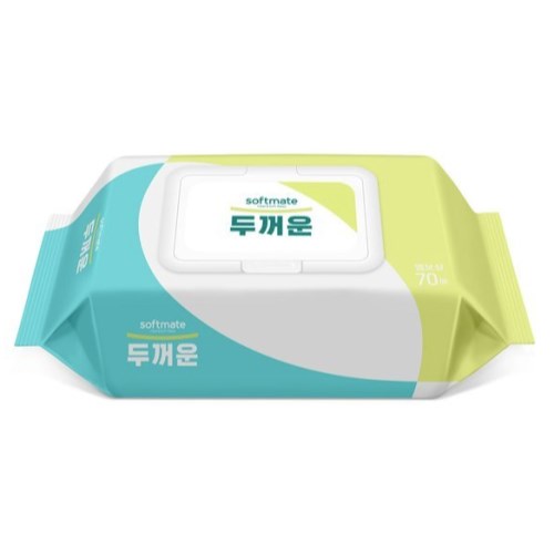 소프트메이트 두꺼운 물티슈 캡형 70매