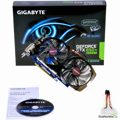 GIGABYTE 지포스 GTX650 TI BOOST UD2 D5 1GB WINDFORCE 2X_이미지