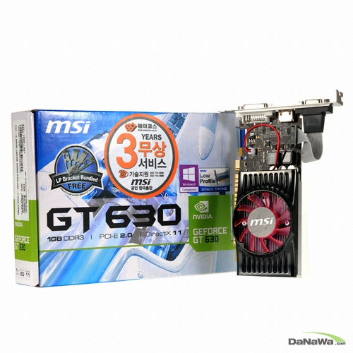 MSI 지포스 GT630 D3 1GB 미니 레드_이미지