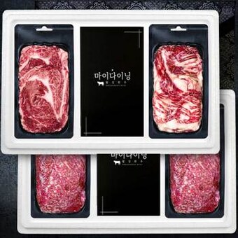 횡성한우협동조합 마이다이닝 1등급 횡성한우선물세트 진심2호 1.2kg