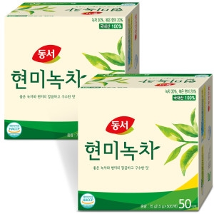 동서식품 현미녹차 티백 1.5g 50티백 (2개)_이미지