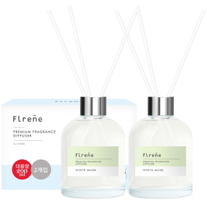 플렌느 NEW 방향제 실내용 디퓨저 200ml + 스틱 10p 화이트무스크 2개_이미지