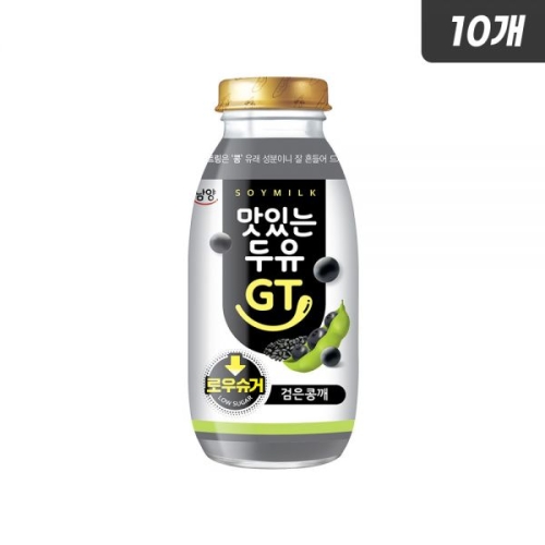 남양유업 맛있는두유 GT 로우슈거 검은콩깨 200ml (10개)_이미지
