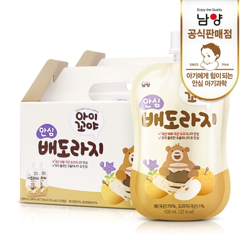 남양유업 아이꼬야 안심 배도라지 100ml (40개)_이미지