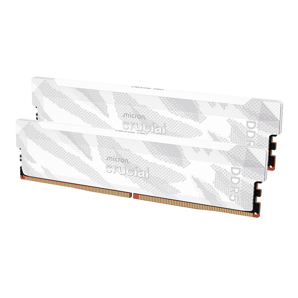 마이크론 Crucial DDR5-6400 CL32 PRO Overclocking White 패키지 대원씨티에스 (32GB(16Gx2))_이미지