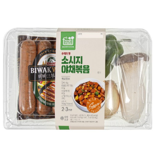 프레시밀 소시지 야채볶음 570g이미지입니다. 누르면 해당 게시물로 새창이동합니다.
