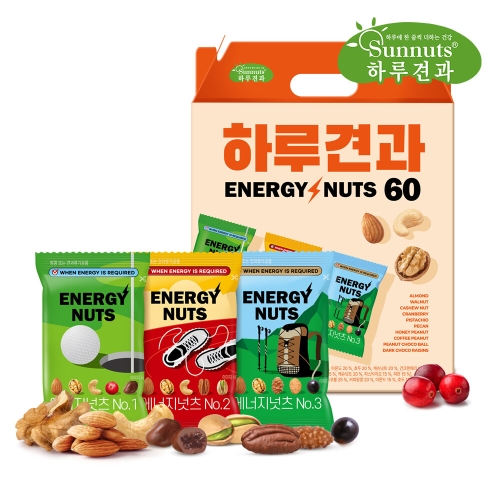  선명농수산 썬넛트 에너지 넛츠 세트 20g 60개입 [1개]
