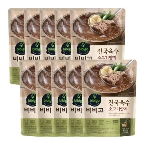 비비고 진국육수 소고기양지 500g (12개)_이미지