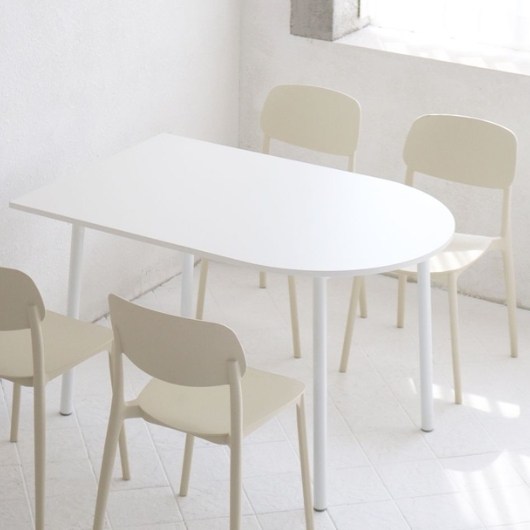 비알프렌드 오호 반타원 식탁 1200x800 (의자별도)_이미지