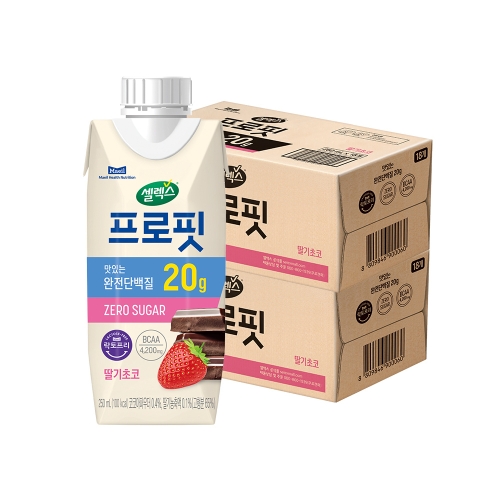 매일유업 셀렉스 프로핏 딸기 초코 250ml (36개)_이미지