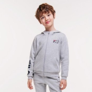 휠라키즈 리니어 로고 포인트 플리스 상의  FK2FTA1624M GSU __이미지