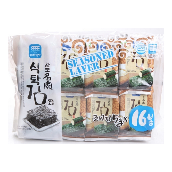 명가 국내산  지주식3단도시락 식탁 구이김16봉 10매16봉