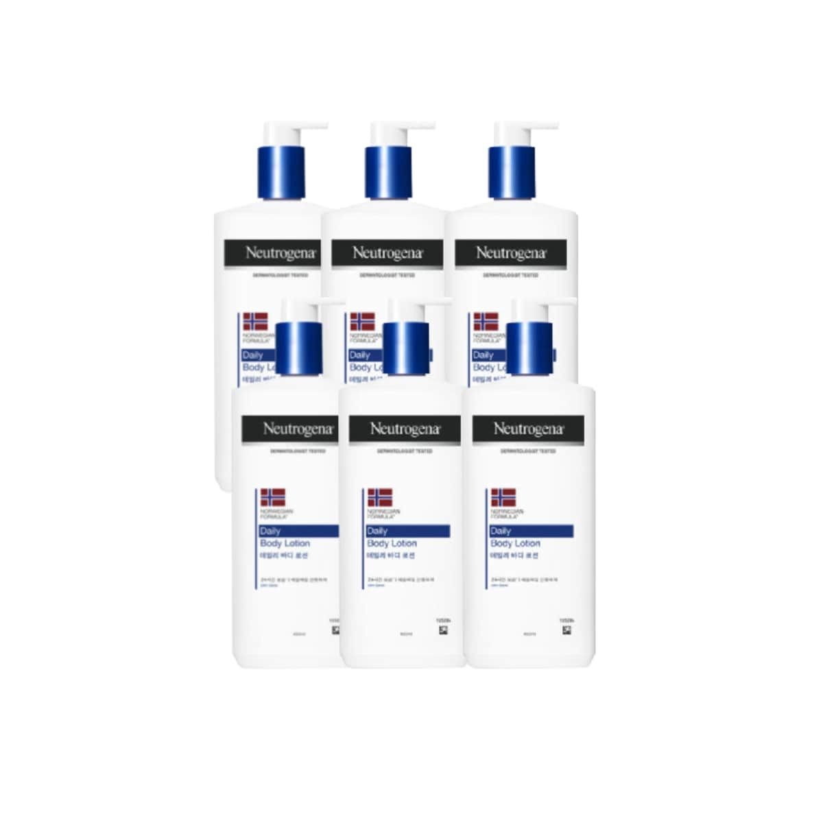 뉴트로지나 노르웨이전 포뮬러 데일리 바디로션 450ml (6개)_이미지