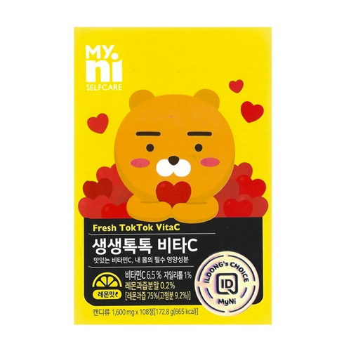 일동제약 마이니 생생톡톡 비타C 1600mg 108정 (5개)_이미지