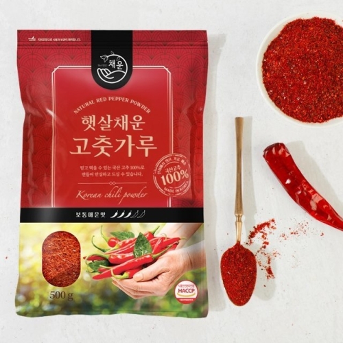 채운영농조합 햇빛고을 고춧가루 김장용 보통매운맛 500g