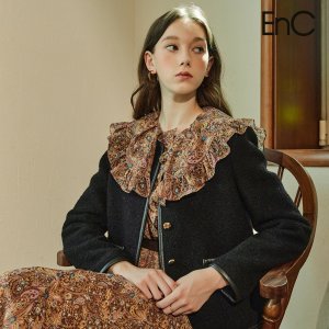 이앤씨(EnC) 금장단추 인조 양털 자켓 ENJK14T04W