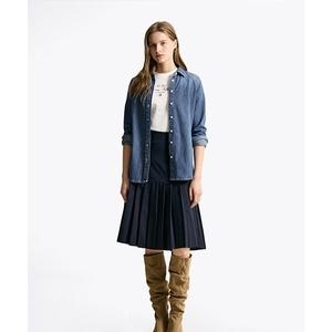 타미힐피거 TOMMY HILFIGER 미드 블루 데님 셔츠 T22F0WSH004WT21A9 231848_이미지