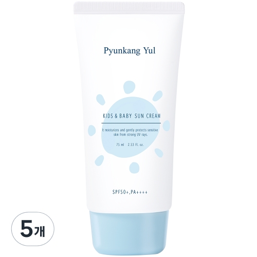 편강율 키즈 앤 베이비 선크림 (SPF50+) 75ml (5개)_이미지