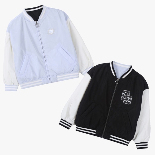 이랜드리테일 신디키즈 여아가을신상꾸안꾸 데일리 스타일 리버시블 야구점퍼CIJP25T01