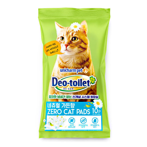 데오토일렛 감자&냄새Zero 캣패드 네츄럴가든향 10매