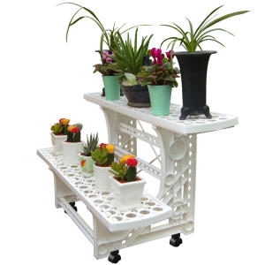 모던라이프 모던라이프  화분정리대 이동식2단 화분 받침대 화분진열대 인테리어 다육이 선반 화분대 베란다