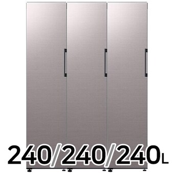 삼성전자 비스포크 키친핏 바이브 <b>RZ24A5600AP</b> + <b>RZ24A5600AP</b> + <b>RZ24A5600AP</b> (브라우니실버)