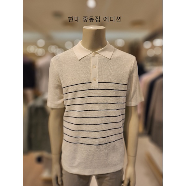  에디션 스트라이프 반팔 T에리 스웨터_NEE2ET1915