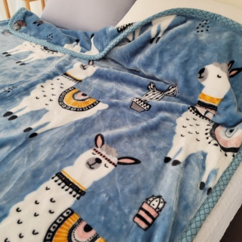 라마 극세사 밍크 양면 담요