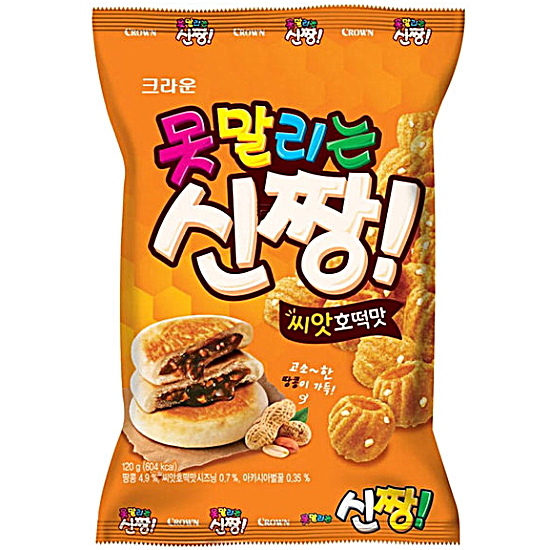 크라운제과 못말리는 신짱 씨앗호떡맛 120g (8개)