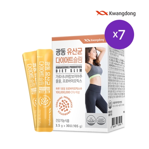 광동생활건강 유산균 다이어트 슬림 3.5g 30포 (7개)_이미지