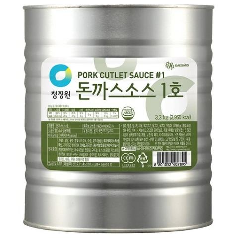 청정원 돈까스소스 1호 3.3kg (8개)_이미지
