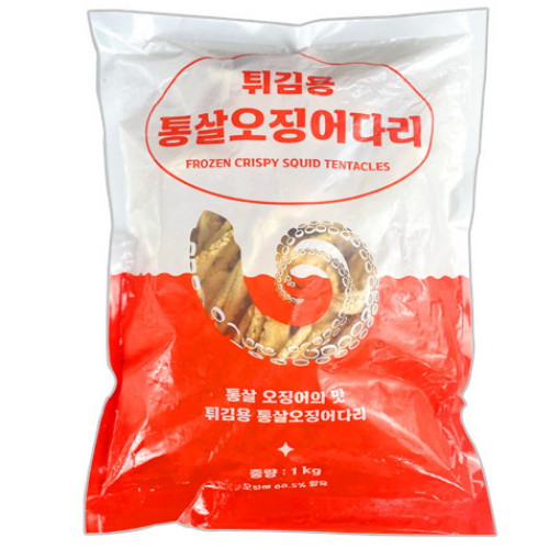 아쿠아링크 펀쿡 튀김용 통살 오징어다리 1kg (3개)