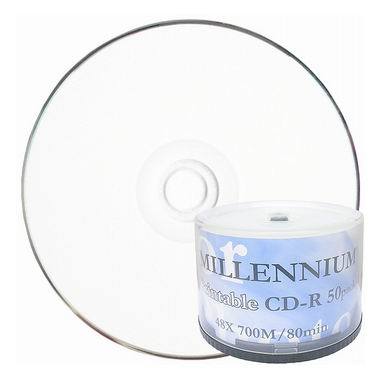 Millennium CD-R 700MB 48x 케익 50장 프린터블_이미지