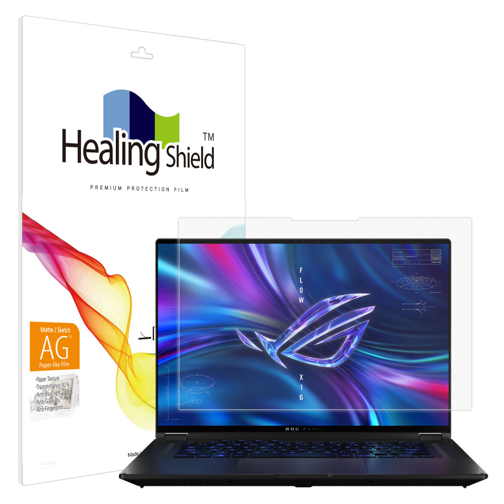 폰트리 힐링쉴드 ASUS ROG Flow X16 GV601 2023 종이질감 지문방지 블루라이트차단 액정보호필름_이미지