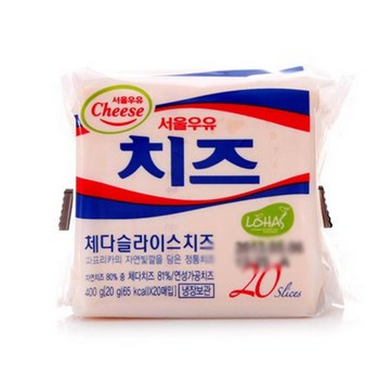 서울우유 체다 슬라이스 치즈 20매입 400g (1개)