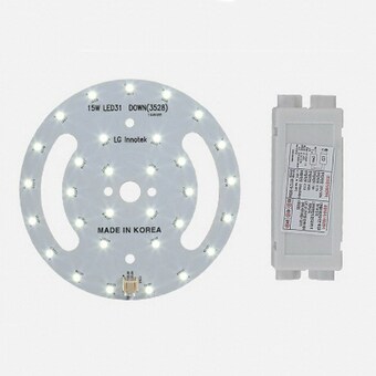 <b>LED</b> 6인치 매입등 <b>모듈</b> 전구색 15W