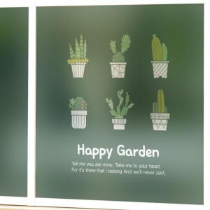 뭉키데코 고급칼라안개시트_행복가득 선인장정원_90x90cm