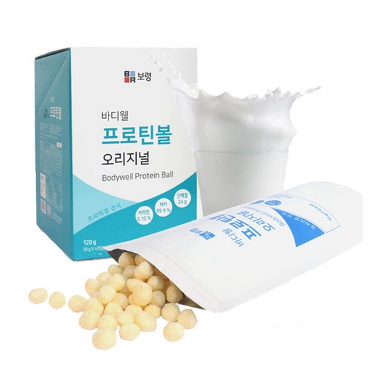보령컨슈머헬스케어 바디웰 프로틴볼 오리지널 30g (4개)